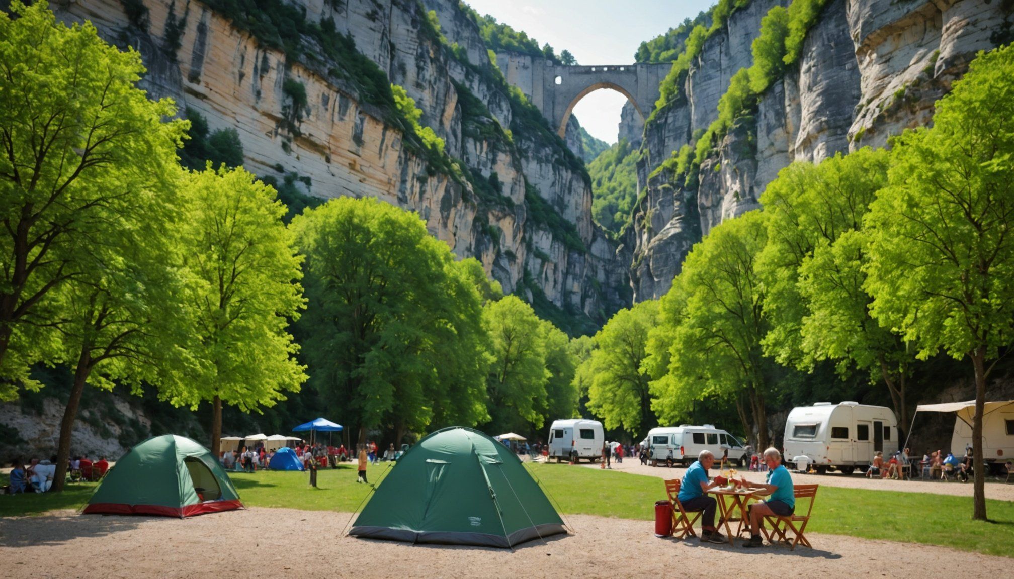 Discover the Saint Cirq Lapopie campsite in the Gorges de l’Aveyron