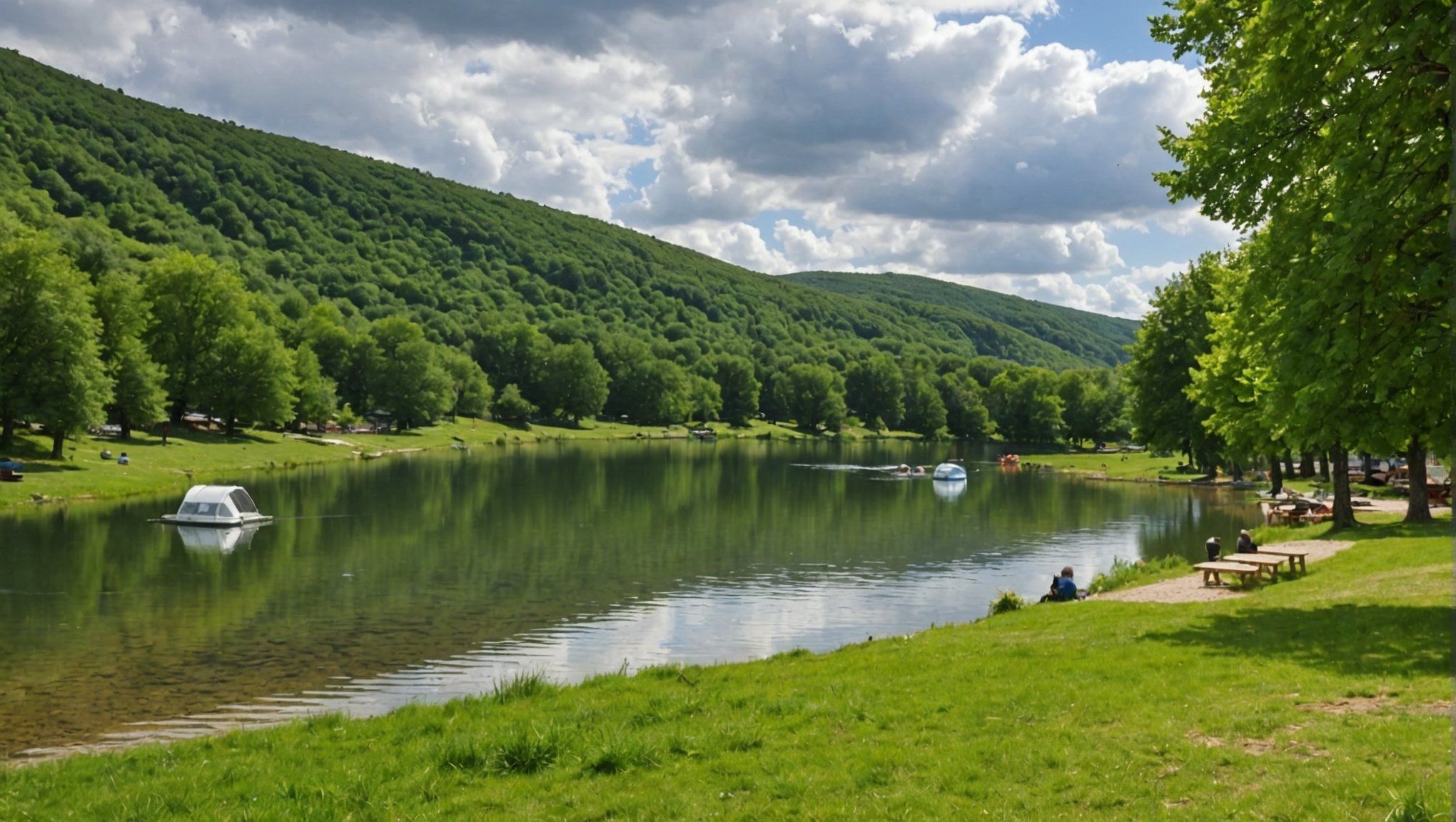 Ontdek de camping Lac aux Oises in Aveyron en zijn miniboerderij