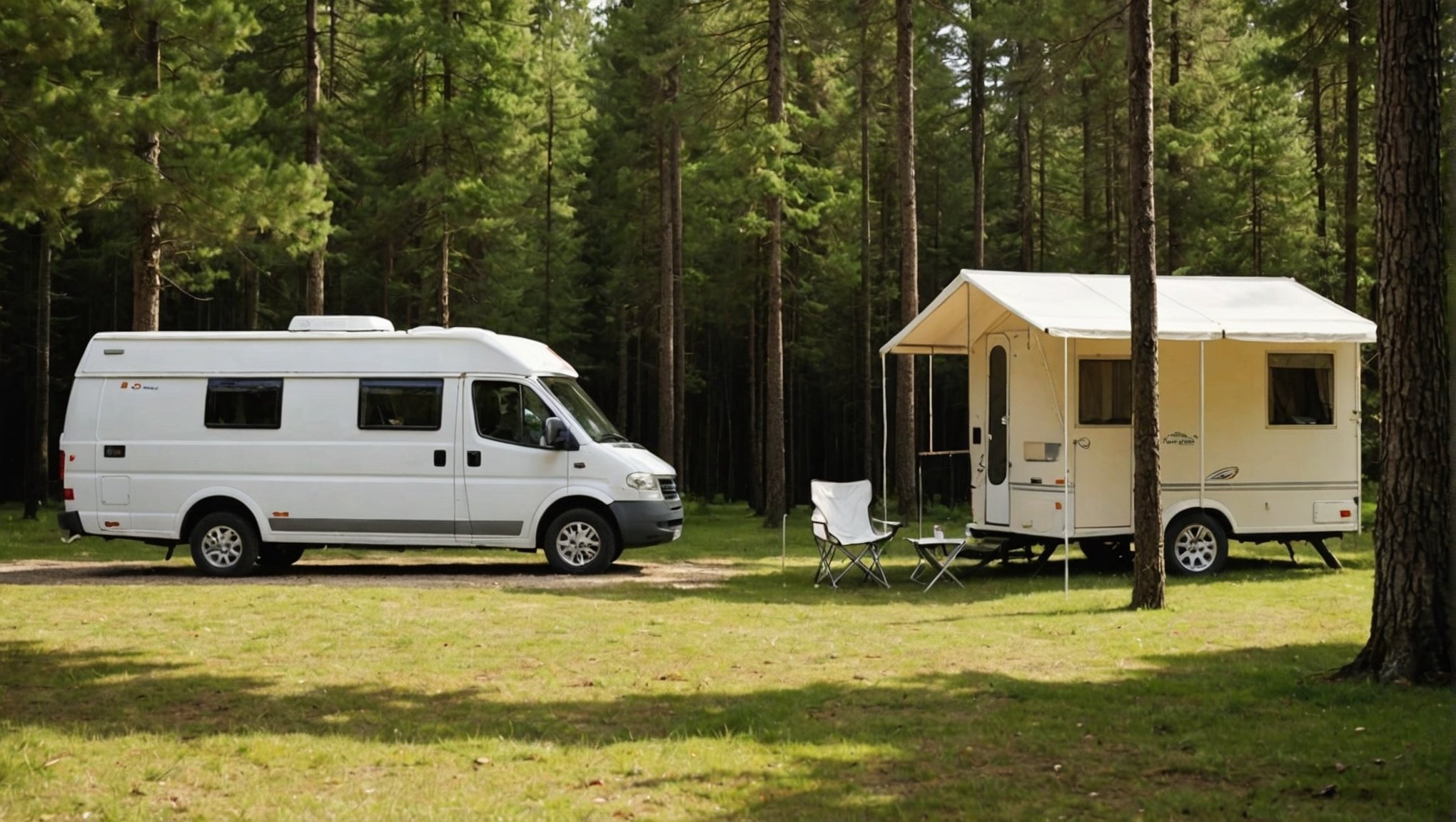 Camping avec sanitaire privé sur emplacement au soleil d'or : confort et nature à deux pas de la plage