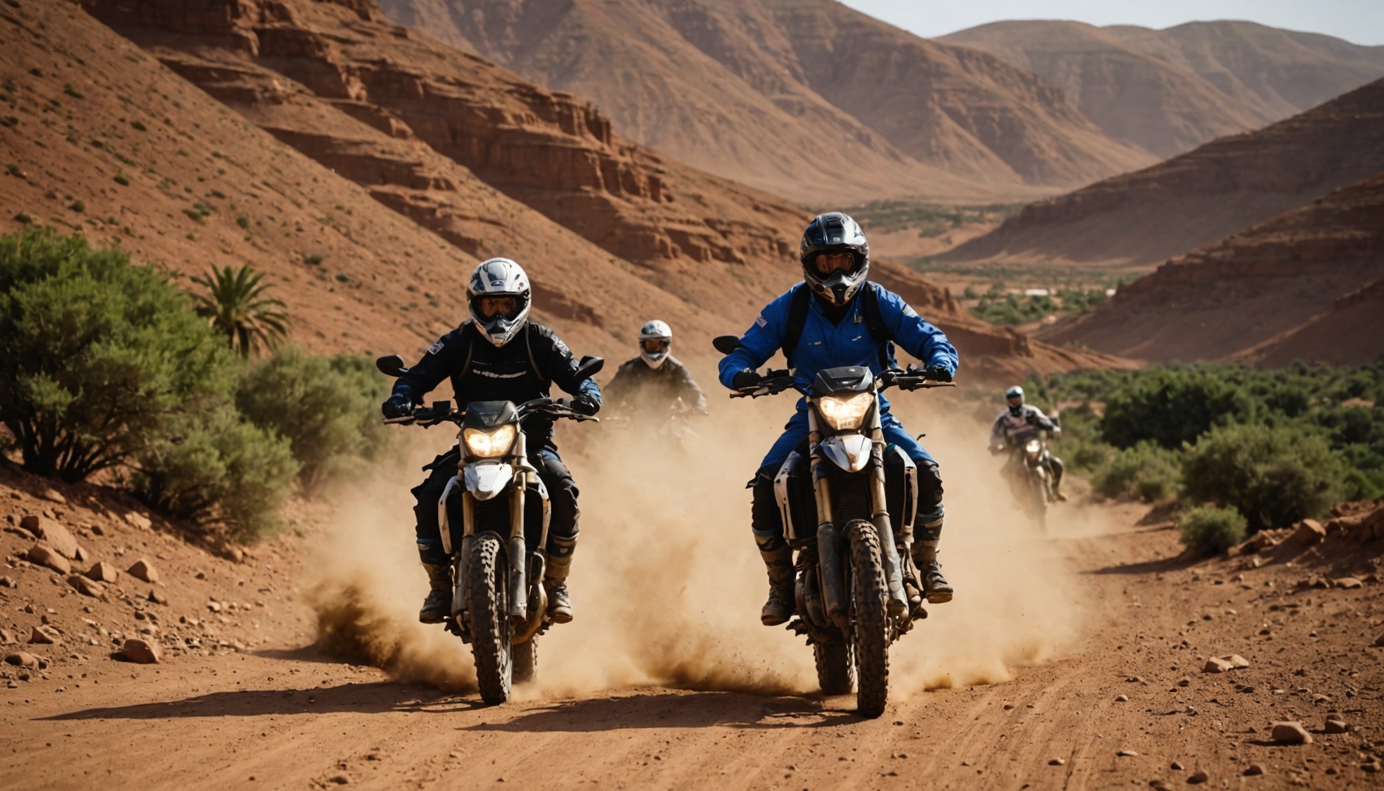 Vivez l'aventure unique du raid moto trail au maroc avec brooaap