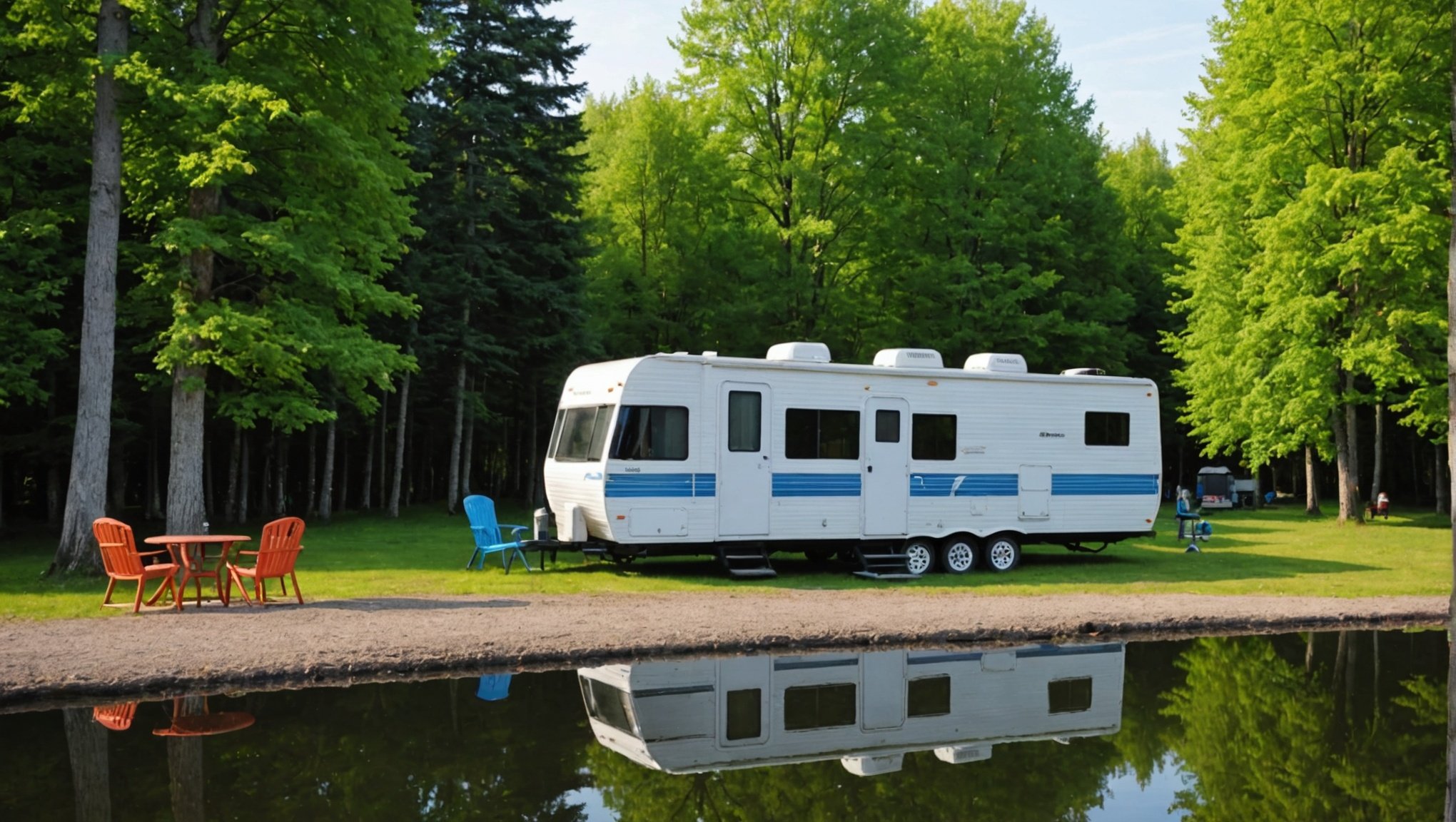 Ontdek de verhuur van een stacaravan op camping Lac aux Oises in Aveyron