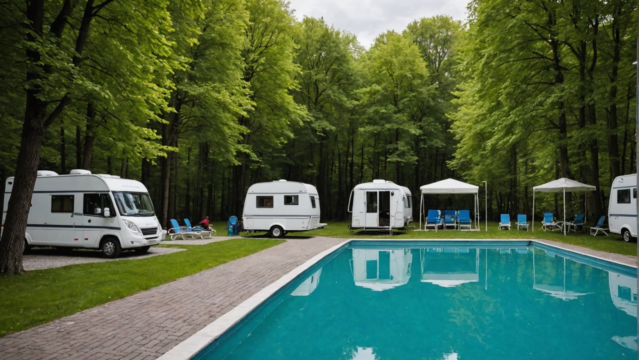 Découvrez le plaisir du camping le kervastard avec piscine couverte et chauffée