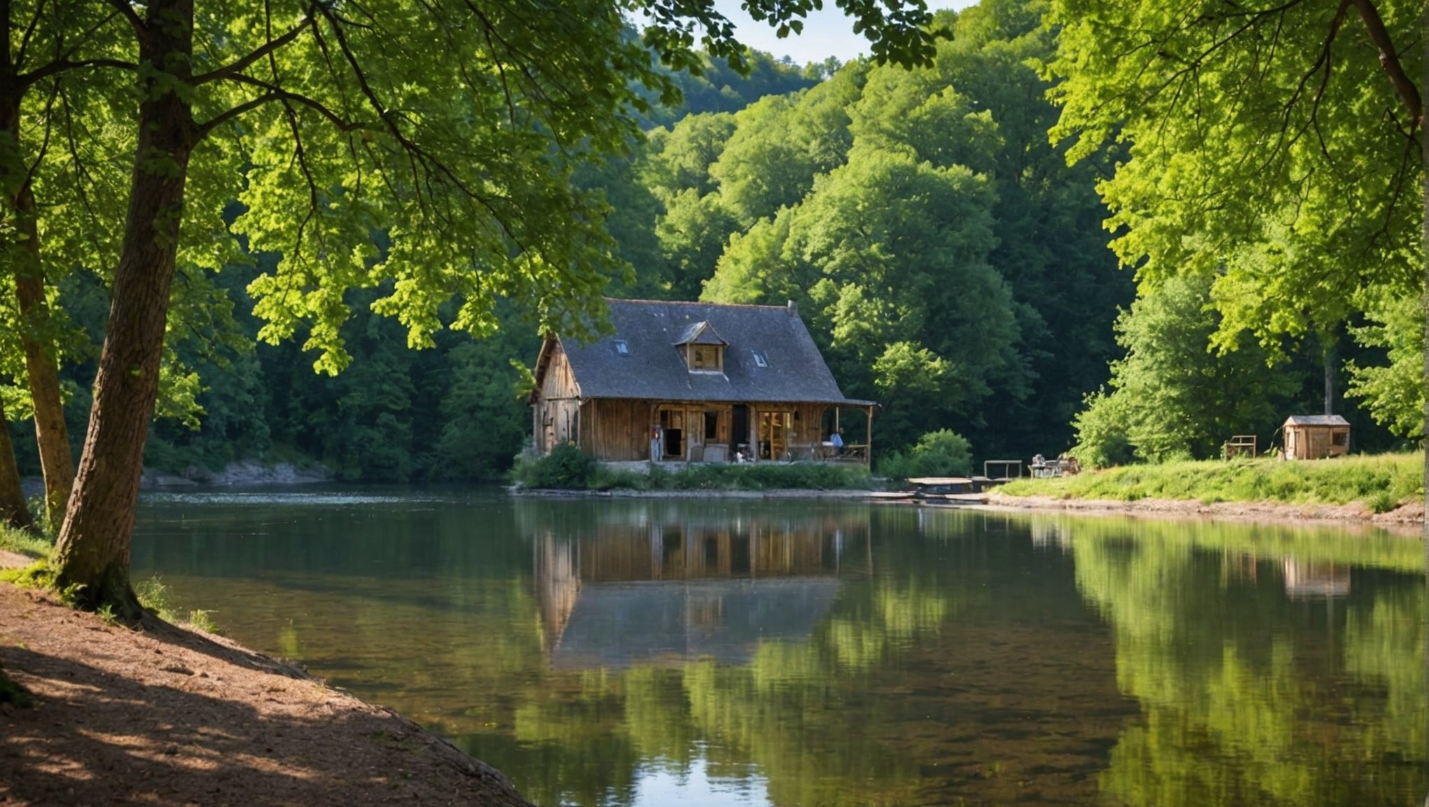 Découvrez le camping du moulin du bleufond situé en bord de rivière en dordogne