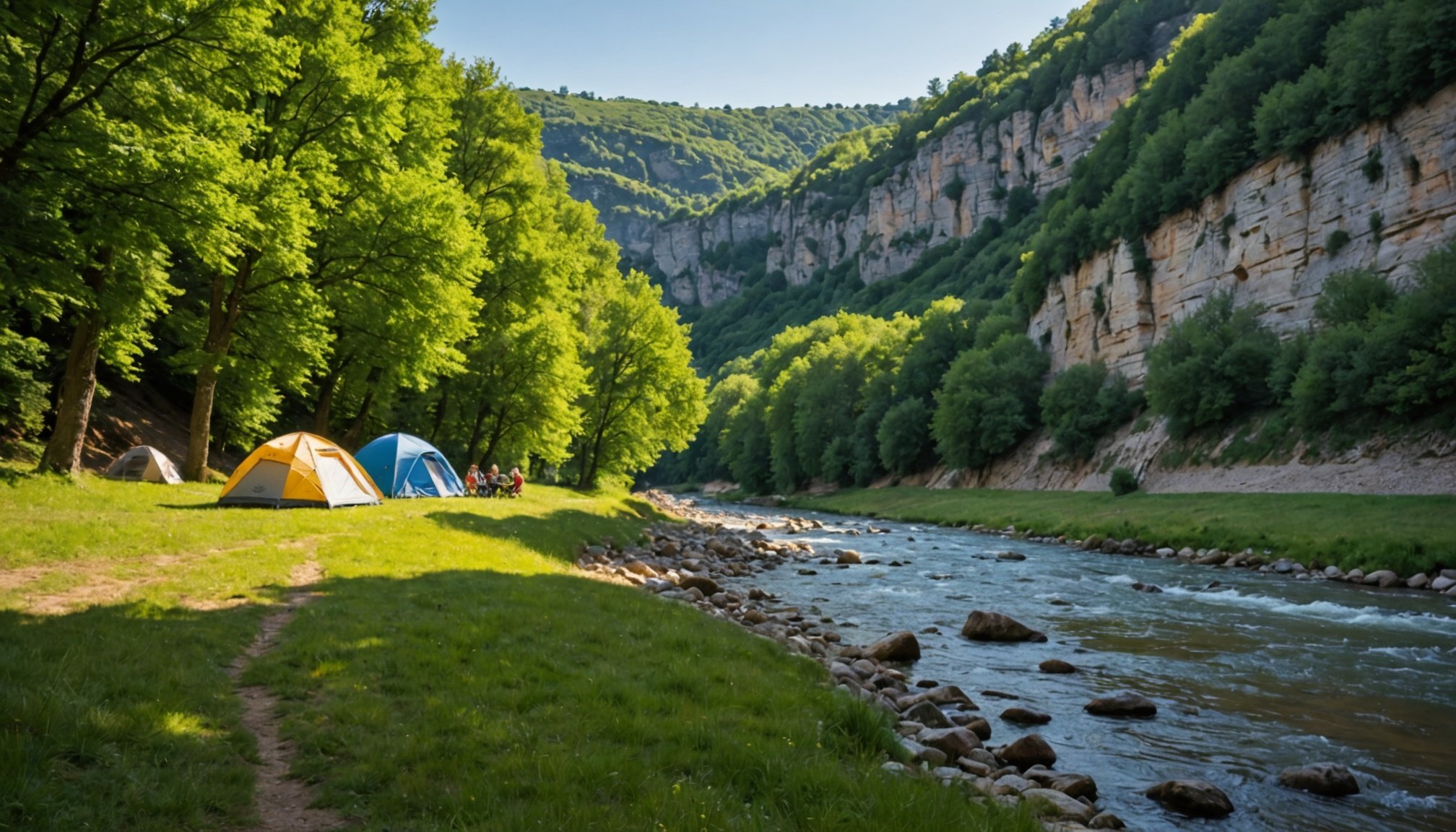 Escape to the Gorges de l’Aveyron campsite near Montauban