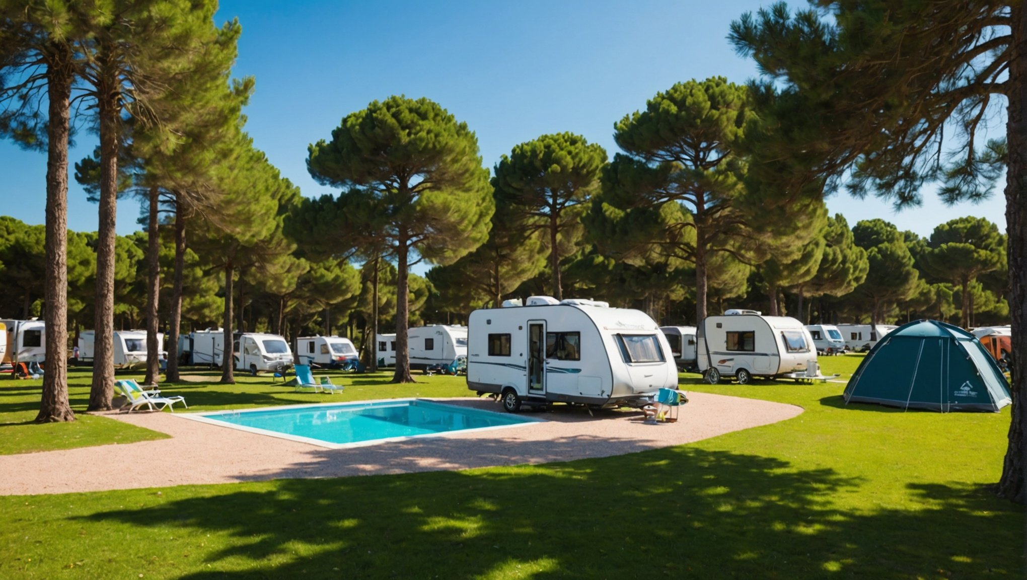 Entdecken Sie den 5-Sterne-Campingplatz Holiday Green in Fréjus