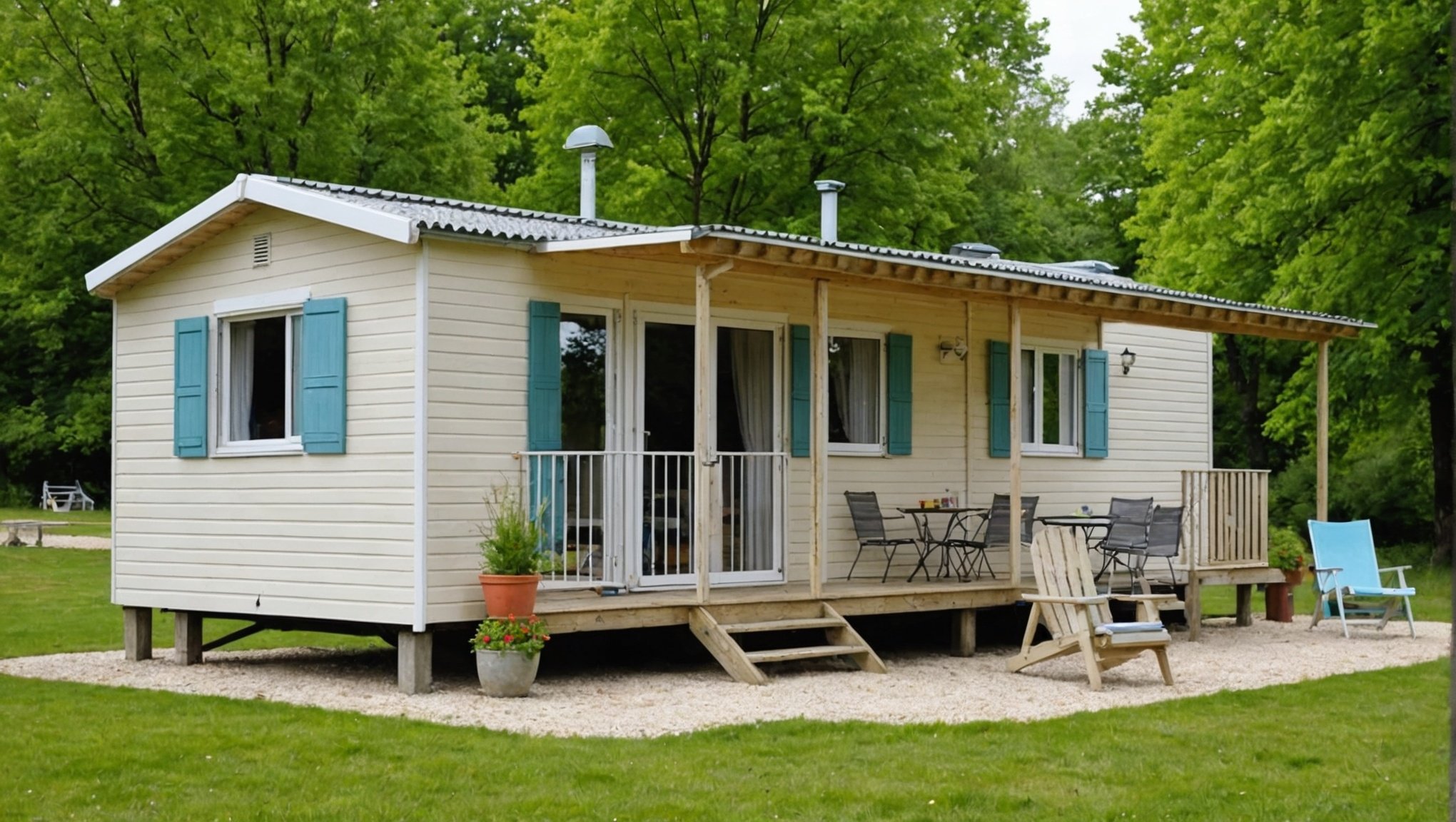 Les mobil homes en location du moulin du bleufond en dordogne : confort et détente en pleine nature