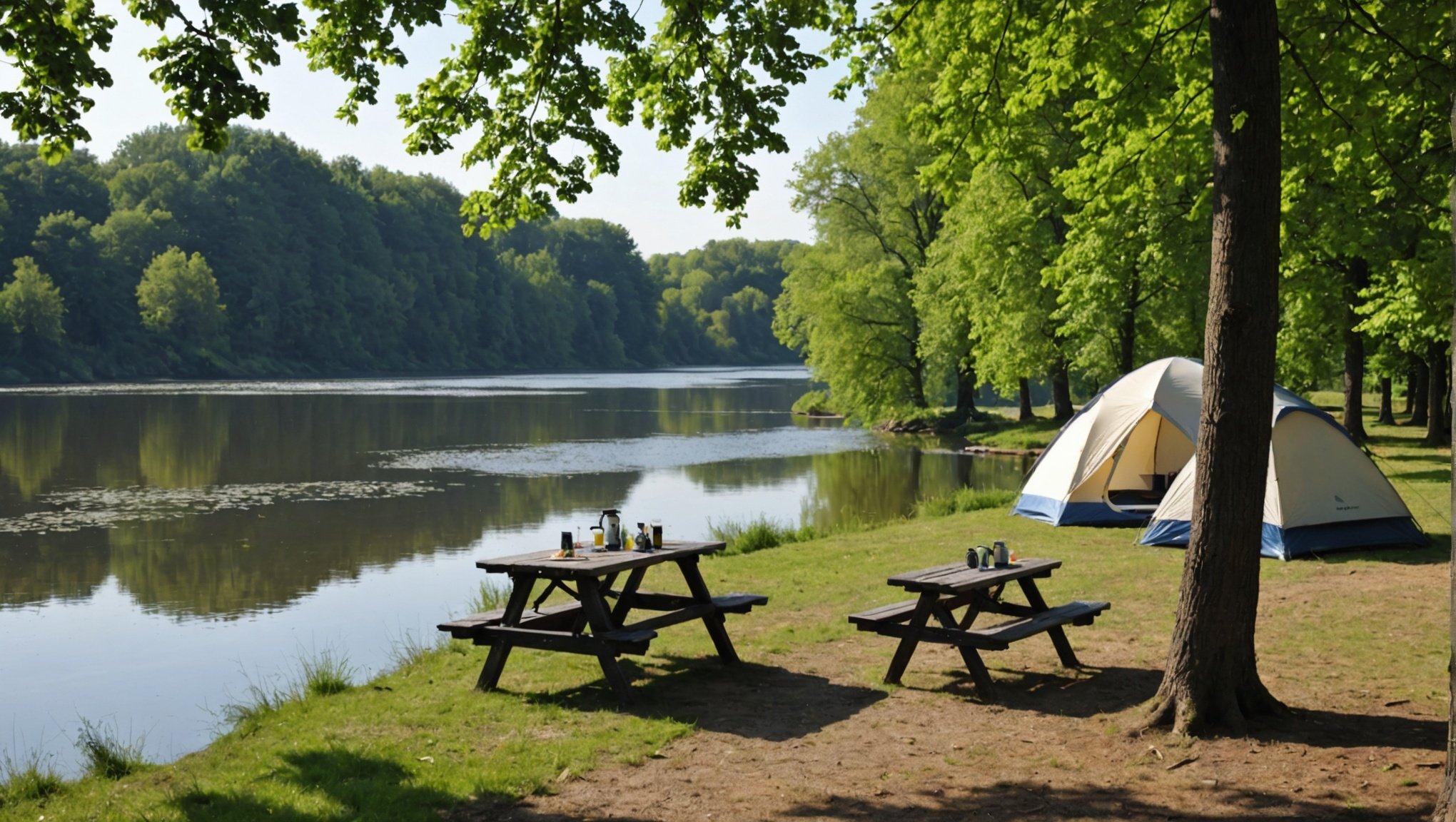 Offrez-vous un camping proche de la rivière thouet à saumur