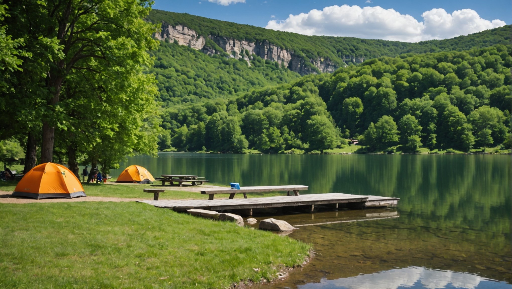 Découvrez les emplacements du camping lac aux oiseaux en aveyron