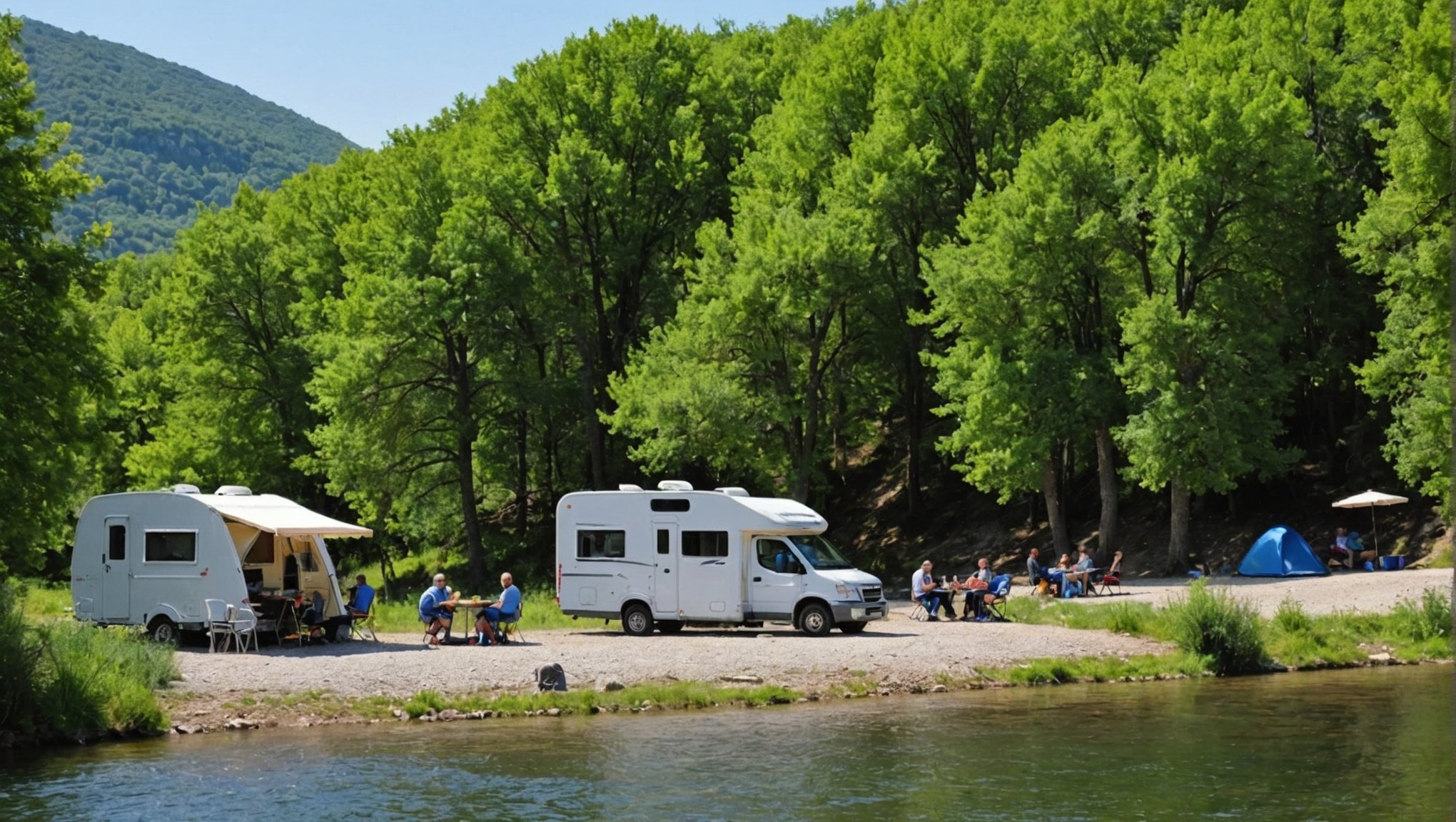 Camping en bord de rivière en ardèche, domaine des chênes : l'évasion idéale