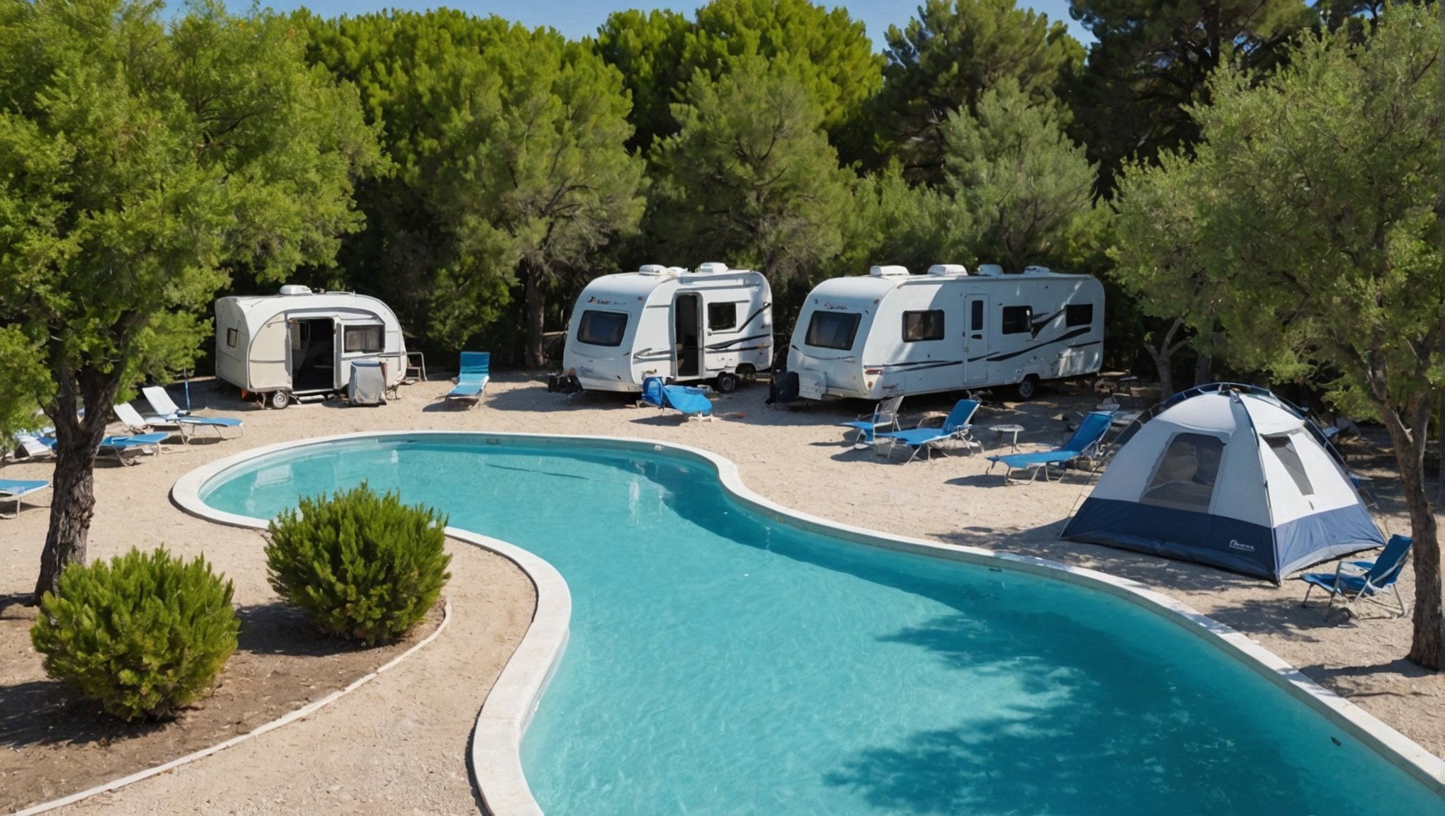 Camping le mas de mourgues et sa piscine au cœur de la camargue : détente assurée