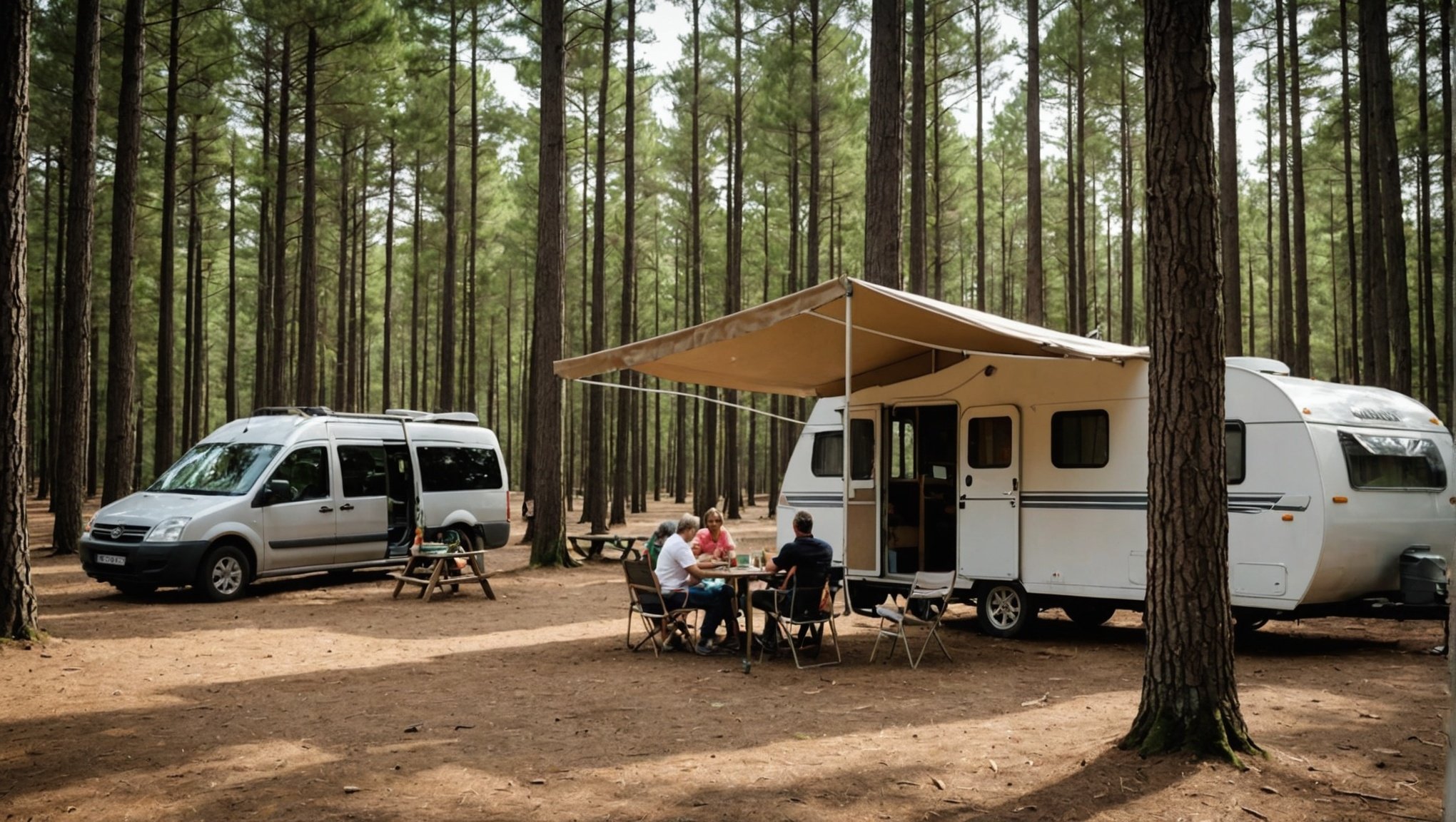 Uitje met het hele gezin naar camping Landes, vlakbij het meer van Biscarrosse